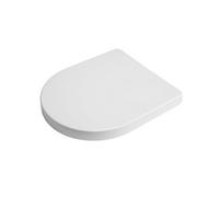 Croydex Flexi-Fix Plain White D-Shaped Standard Soft Close Toilet Seat