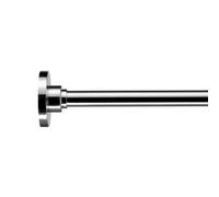 Croydex Flexi-Fix Polished Chrome Effect Fixed Straight Shower Curtain Rod (L)230Cm