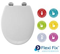 Croydex Flexi-Fix Slow Close Constance Toilet Seat - White