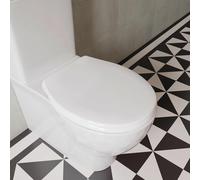 Croydex Flexi-Fix Toilet Seat Constance Oval - White