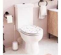 Croydex Flexi-Fix Toilet Seat - Terrazzo Pink