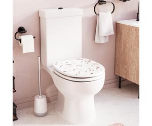 Croydex Flexi-Fix Toilet Seat - Terrazzo Pink