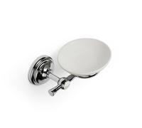 Croydex Flexi-Fix White Soap Dish with Chrome Mount, Bathroom Accessories - 1919