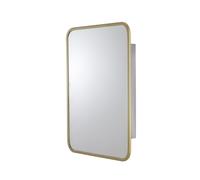 Croydex Framed Bathroom Mirror Cabinet - Brass