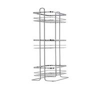 Croydex Free Standing Storage Steel Chrome Effect Storage Basket