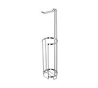Croydex Free Standing Toilet Roll Holder - Chrome Plated Bathroom Storage Caddy - Holds 3 Spare Rolls - Simple and Practical Toilet Roll Storage Dispenser - Sleek Design for Any Bathroom