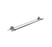 Croydex Glue-Fix Worcester Towel Rail, Easy Fit No Drilling No Tools, Silver