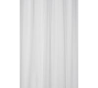 Croydex GP85115 Professional Plain White Water-Resistant Textile Shower Curtain 1800 X 2000mm