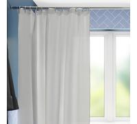 Croydex GP85115 Professional Plain White Water-Resistant Textile Shower Curtain 1800 X 2000mm