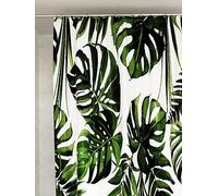 Croydex Green Botanical Machine Washable Shower Curtain Green