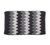 Croydex Grey and White Super Soft Patterned Bathroom Mat with Slip-Resistant Backing,Grey, Black and White,1 x 50 x 80 cm