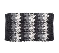 Croydex Grey And White Super Soft Patterned Bathroom Mat With Slip-Resistant Backing,grey, Black And White,1 X 50 X 80 Cm