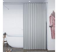 Croydex, Grey Textile Shower Curtain 180 x 180cm