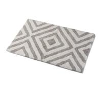 Croydex Tribal Stone Bath Rug, Slip-Resistant Backing, 100% Cotton