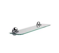 Croydex Grosvenor Flexi-Fix™ Chrome Glass Shelf