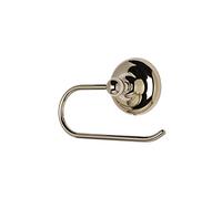 Croydex Grosvenor Solid Brass Toilet Roll Holder, Antique Gold | Wall Mounted | No Drill Required | Your Choice to Screw or Glue with Flexi-Fix Brackets | Modern Design | Fixings Included