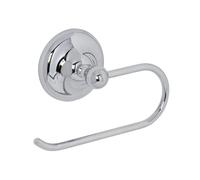 Croydex Grosvenor Solid Brass Toilet Roll Holder with Chrome Finish, Bathroom Storage Solution, Easy Fit Flexi-Fix Accessories, All Fixings Included,