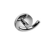Croydex Hampstead Chrome Robe & Towel Hook Bathroom Accessory | Wall Mounted | Traditional Design | Durable Zinc Alloy Construction | Bathroom Storage Solution