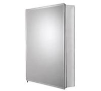 Croydex Haven Glass Shelves Single Mirrored Door Cabinet 760mm Silver