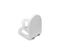 Croydex Hilier D Shaped Potty Training Toilet Seat - Removable Magnetic Child Seat with Soft Close Mechanism, Quick Release Hinges and an Antibacterial Treated Surface (Family Toilet Seat)