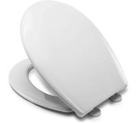 Croydex Hudson Anti-Bacterial Toilet Seat with Soft Close Hinges and Quick Release For Easy Fitting