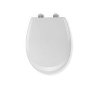 Croydex Hudson Anti-Bacterial Toilet Seat with Soft Close Hinges and Quick Release For Easy Fitting