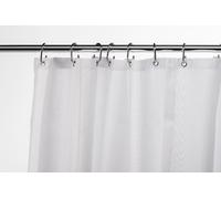 Croydex Hygiene N Clean White Shower Curtain 2000x2000mm Water Repellent Weighte