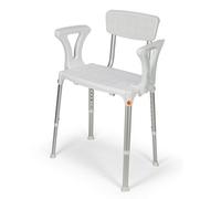 Croydex Inclusive White Aluminium & Moulded Plastic Freestanding Shower Chair (H)900mm (W)615mm