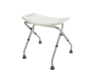 Croydex Inclusive White Aluminium & Moulded Plastic Freestanding Shower Seat (H)510mm (W)500mm