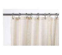 Croydex Ivory Textile Shower Curtain 1800x1800mm Water-Resistant & Weighted Hem
