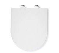 Croydex Kisdon D Shape Toilet Seat With Easy Fit Flexi-Fix™ Hinges