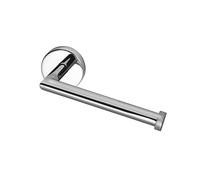 Croydex Chrome Wall Mounted Toilet Roll Holder, Flexi-Fix - Knightsbridge, No Drilling Required, Adjustable Toilet Paper Holder with High-Strength Adhesive, Modern Design, Lasting Shine