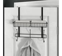 Croydex Large Hook Over Shower Caddy Matt Black