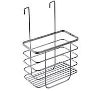 Croydex Shower Screen Caddy: Easy-to-Install Bathroom Storage Unit - for Extra Bathroom Storage, No Drilling Required, Durable Mild Steel with Chrome Finish, 13 x 25 x 37.3 cm