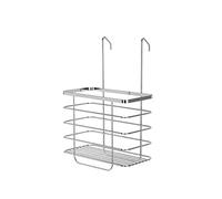 Croydex Large Shower Caddy Hook Over Storage | Hook Over Door Screen | No Drilling Required | Space Saving Bathroom Storage Solution | Rust Free