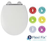 Croydex Lugano Moulded Wood Toilet Seat - White