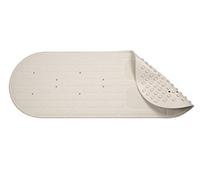 Croydex Luxury Cream Bath Mat with Foot Scrubber for Inside Bath (69x39cm)
