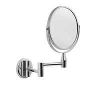 Croydex Magnifying Bathroom Mirror, Compact Extendable Chrome 28x20cm -Britannia