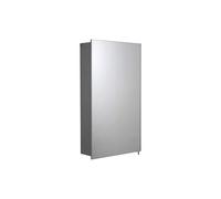 Croydex Maiford Mirrored Door Illuminated Cabinet with Shaver Socket Aluminium