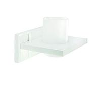 Croydex Maine Tumbler and Holder FSC MDF, White Wood