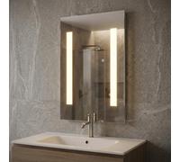 Croydex Bathroom Mirror with LED Lights Battery Operated Mirror 45x30cm- Malham