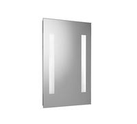 Croydex Malham Bathroom Mirror with LED Lights, Battery Operated Bathroom LED Mirror, 30x45cm, Wall-Mounted LED Mirror Bathroom, Requires 8 x AA Batteries, All Fixings Included