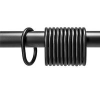 Croydex Matt Black C-Shaped Curtain Ring 12pc