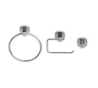 Croydex Medway 3pc Bathroom Accessory Set - Chrome
