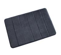 Croydex. Memory Foam Textile Bath Mat - Anthracite Grey (60 x 40 cm)