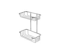 Croydex Metlex Stainless Steel Two Tier Shower Caddy Shower Basket Chrome Plated