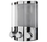 Croydex Euro Wall Mounted Soap Dispenser Trio In Chrome