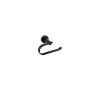 Croydex Metra Black Toilet Roll Holder,Durable Zinc Alloy, Quality Powder Coated Finish, Bathroom Storage Solution, Flexi-Fix Accessories, Easy to