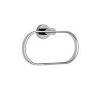 Croydex Metra Chrome Towel Ring Modern Flexi-Fix Bathroom Accessories