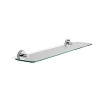 Croydex Metra Polished Chrome Effect Wall-Mounted Bathroom Shelf (D)13.4Cm (H)5.4Cm (L)59Cm